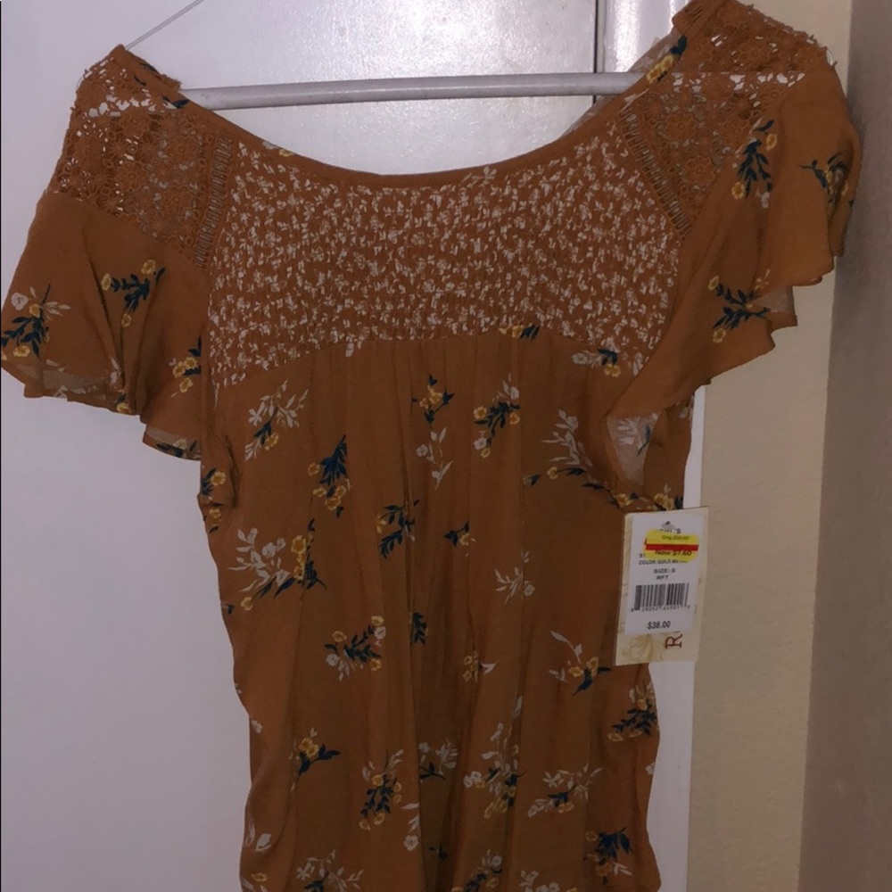 Yellow Floral Blouse